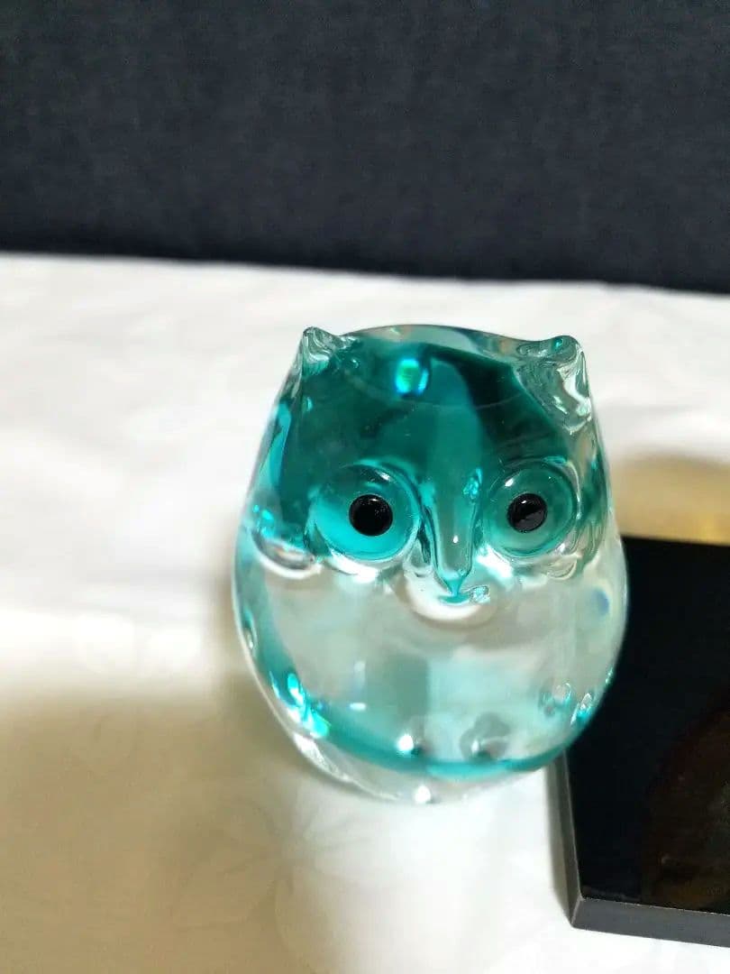 津軽びいどろ、フクロウ、3個セット☆