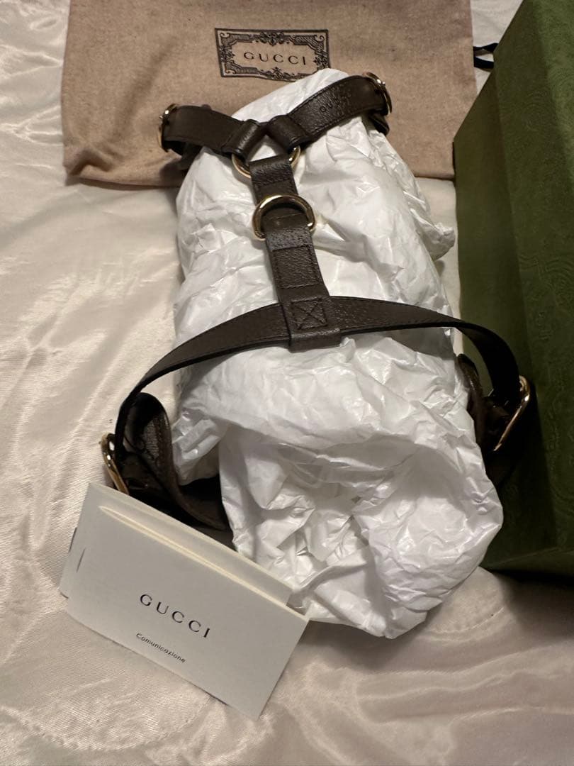 GUCCI ハーネス　新品未使用　GGパターン
