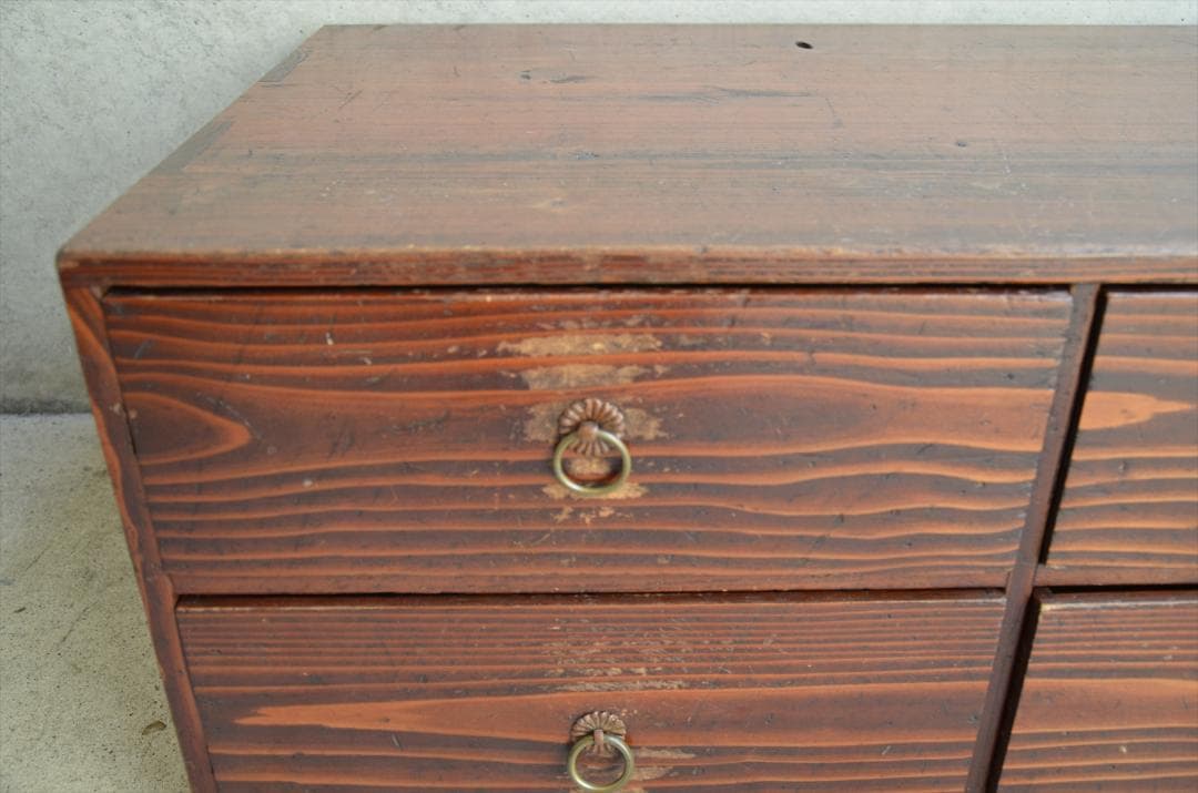 江戸末期　時代　引き出し　小箪笥　チェスト　木製　家具　骨董品　アンティーク