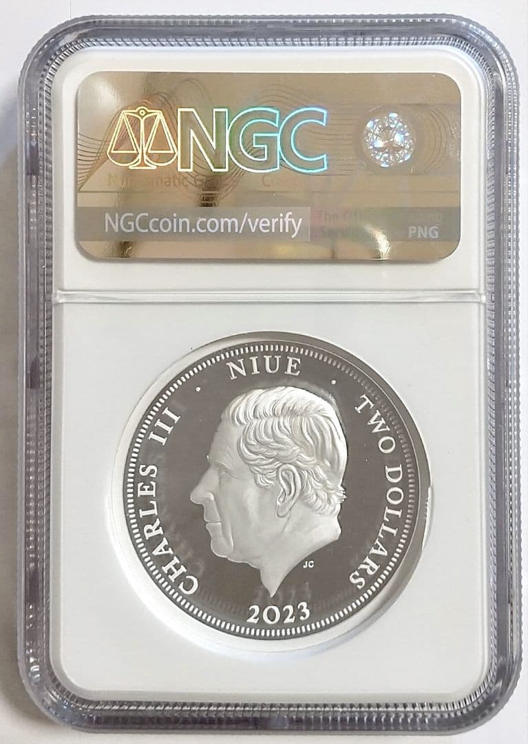 2023年 BNTA 2オンス プルーフ銀貨 NGC PF70 ウナとライオン