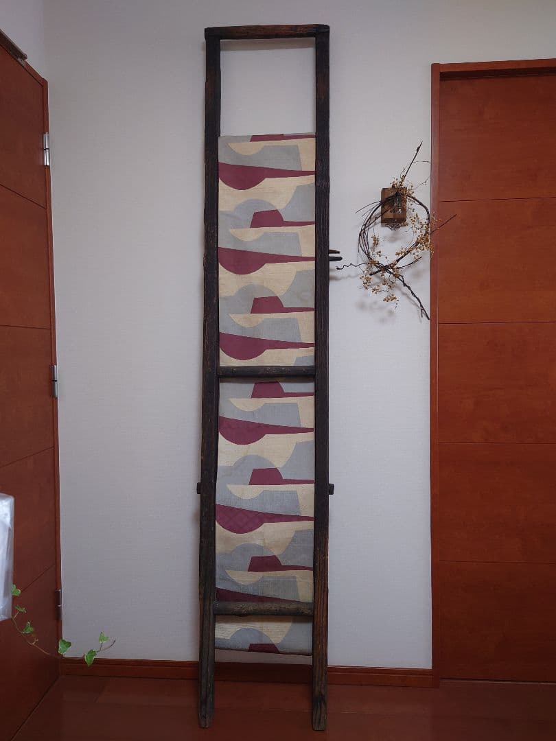 【希少】骨董 古いはしご（釘なし）岐阜 古民具 古道具 民芸 古民家アンティーク