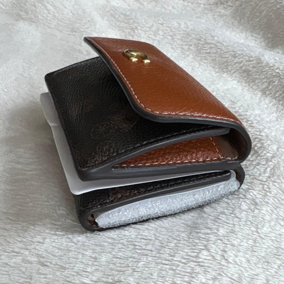 新品未使用✨️ COACH 三つ折り コンパクト 財布 ブラウン馬車