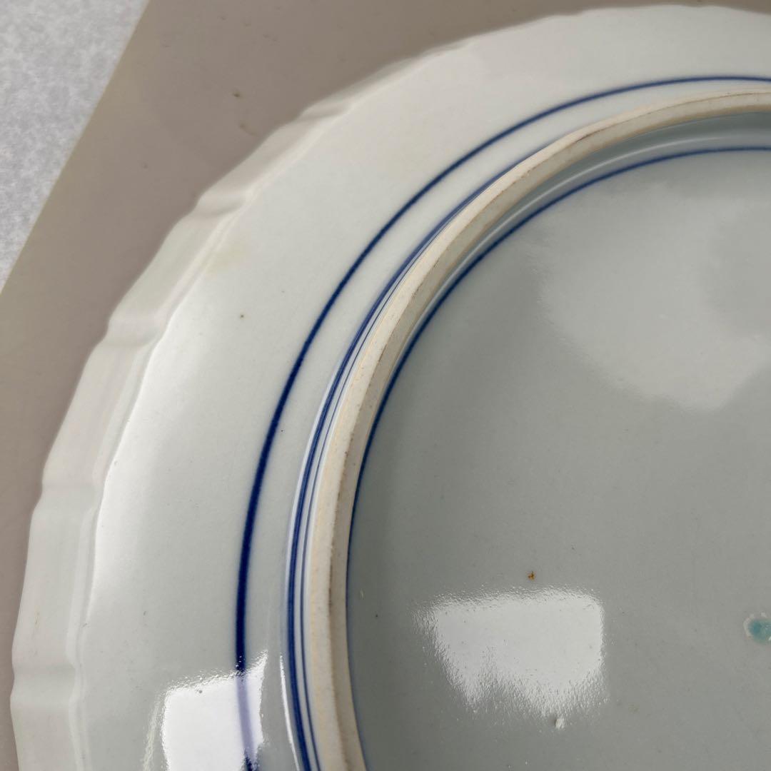 九谷焼 色絵 牡丹図 節皿 武腰泰山 共箱入B007