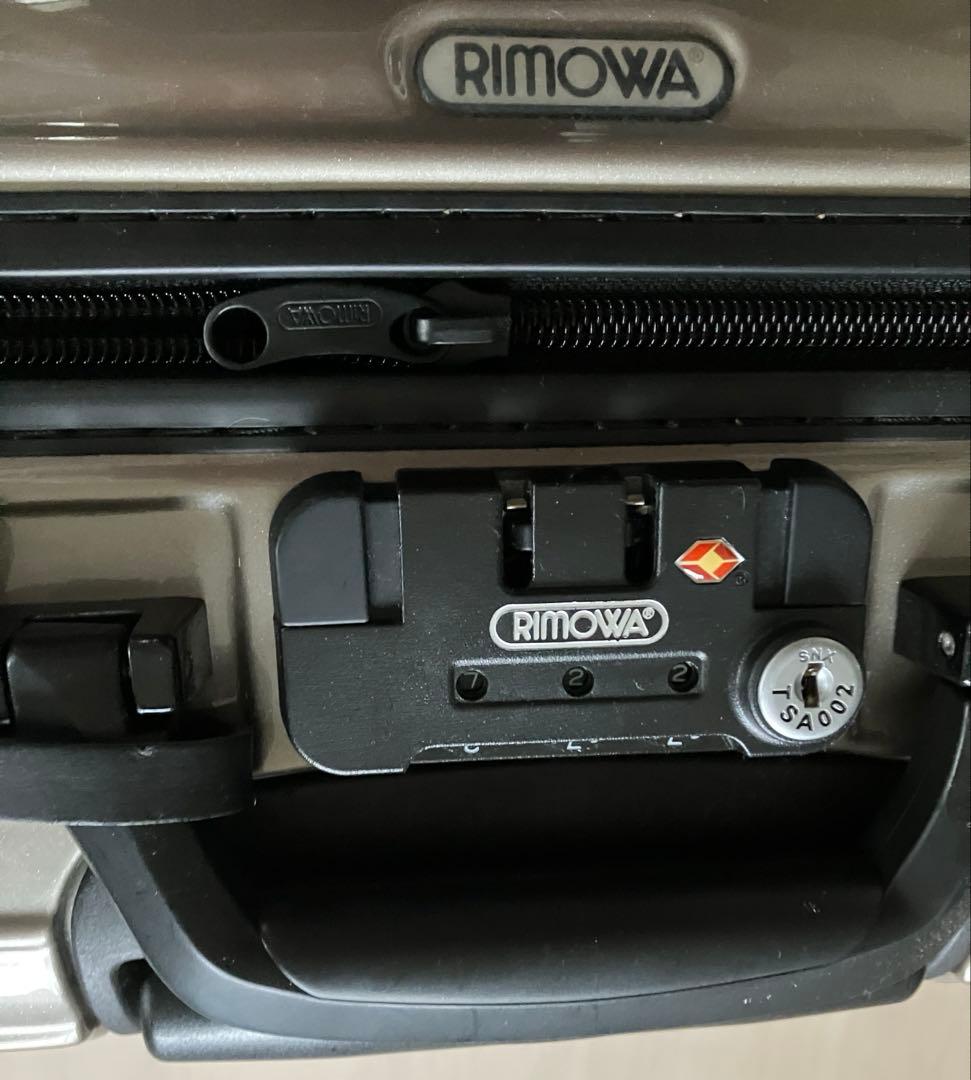 (美品)リモワ サルサ ビジネストローリー 23L 希少2輪 シャンパンゴールド