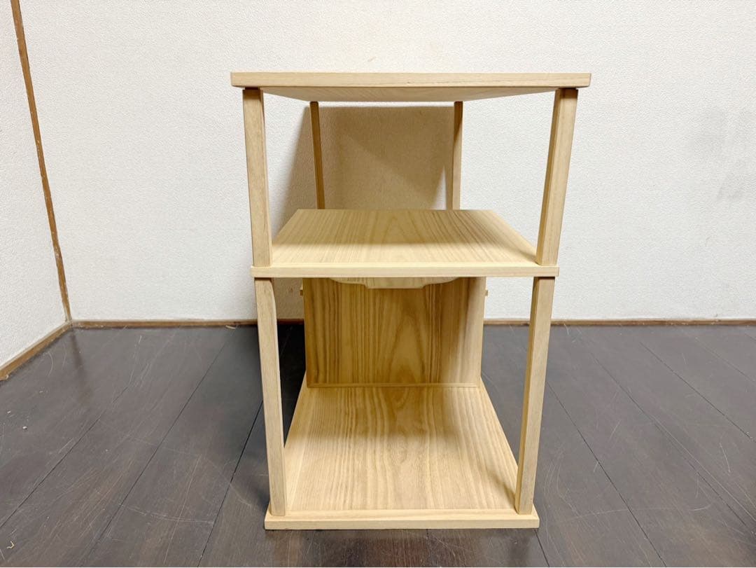 茶道具 桐木地 袋棚 利休袋棚 志野棚 組立式 炉用 煎茶道具 大棚 紙箱