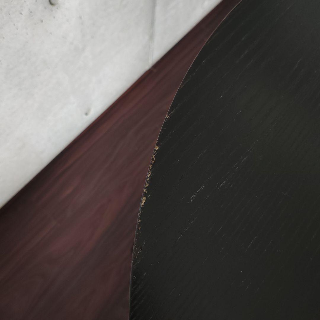 【発送1月中旬〜】IKEA リーサボー黒 ラウンドダイニングテーブル