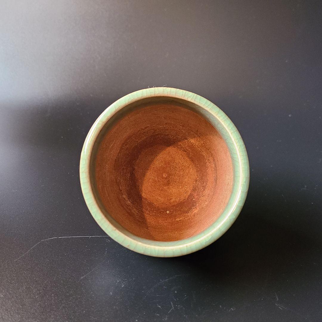 時代 青磁 三足 香炉 アンティーク 香道具 書院飾り 骨董