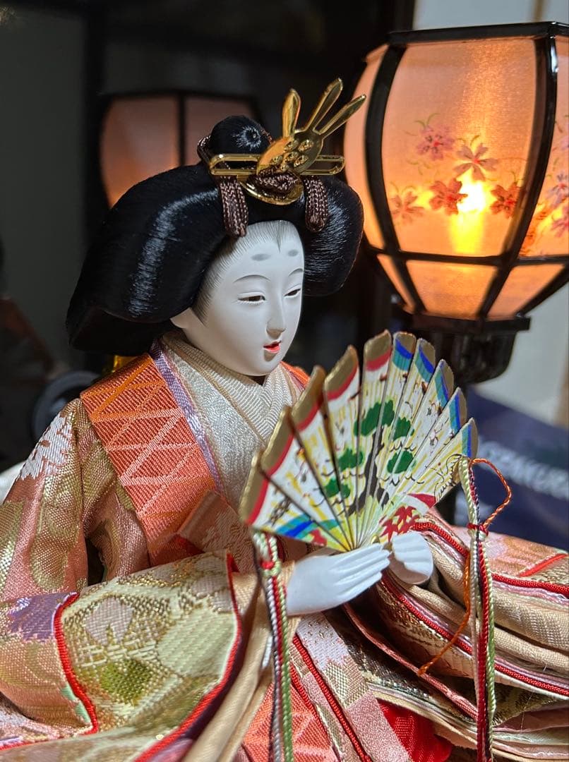 【美品】極上特選三月雛人形　親王飾り　壽誠作　『丹秀雛』　ガラスケース入り