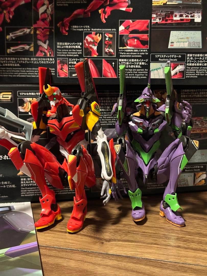 RGエヴァンゲリオン3体セット初号機、弐号機、零号機