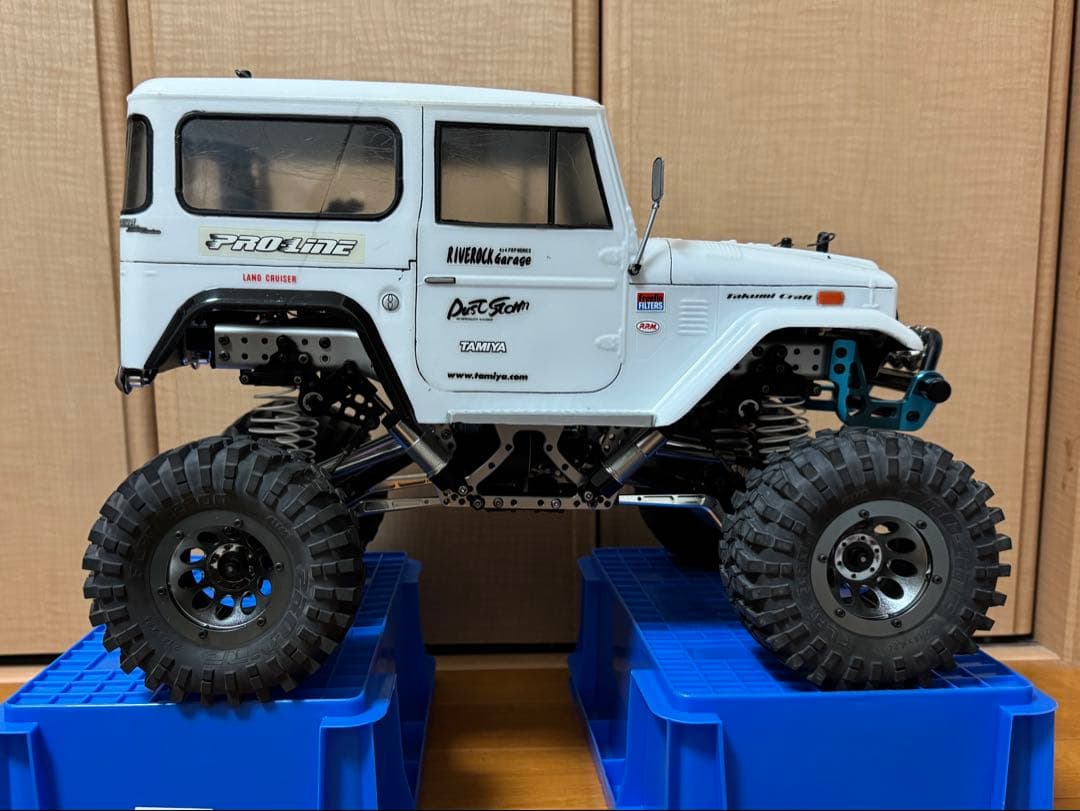 タミヤ CR01 プロポ3PMセット アルミパーツ多数 社外アルミフレーム付属