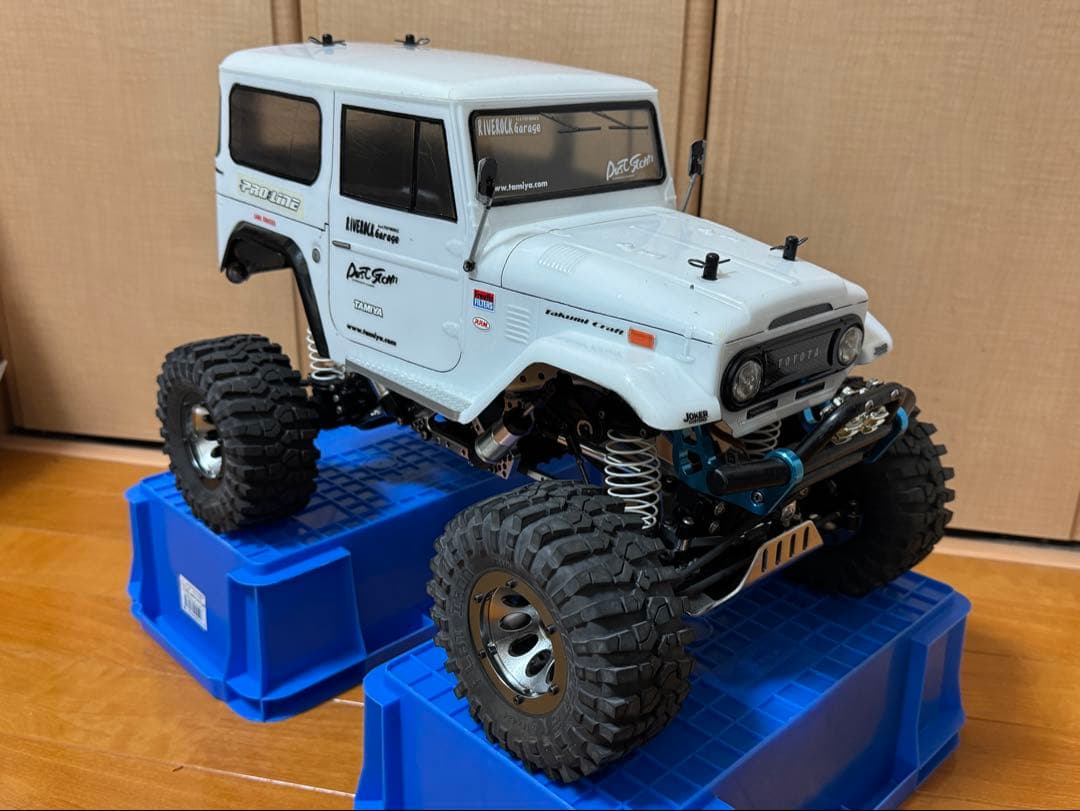 タミヤ CR01 プロポ3PMセット アルミパーツ多数 社外アルミフレーム付属