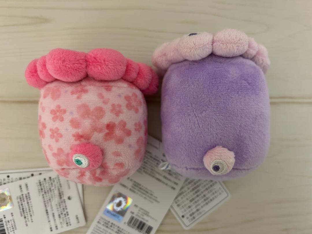 ミャクミャクロールお手玉マスコット　パープル&桜