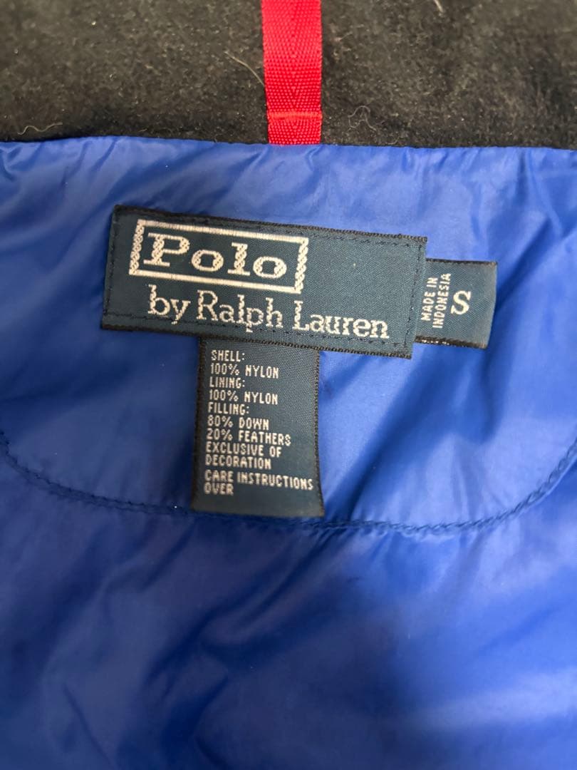 POLO RALPH LAUREN フード付きダウンベスト 赤