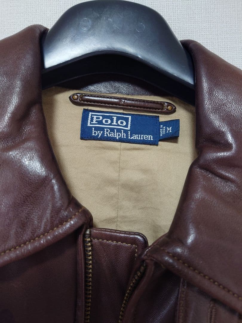 Polo by Ralph Lauren ブラウンレザー Mサイズ