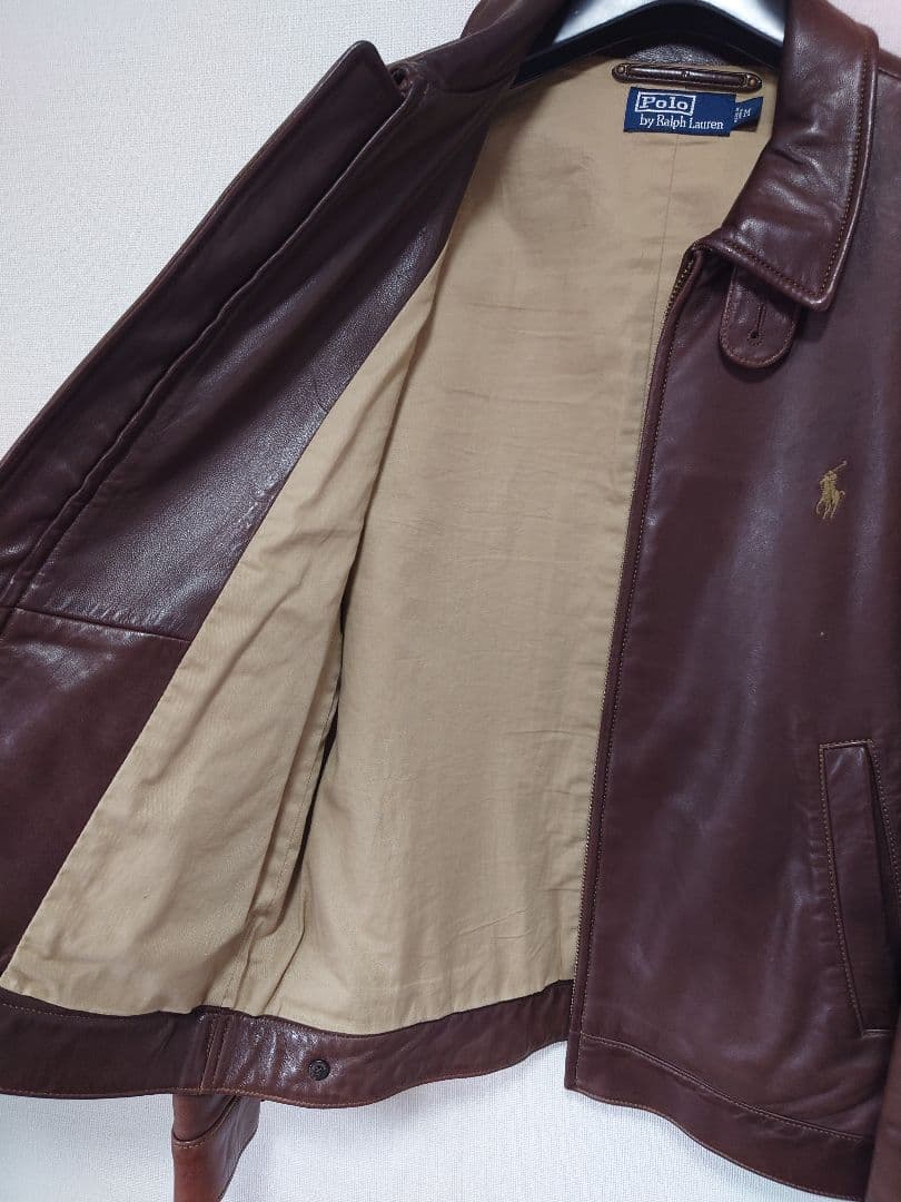 Polo by Ralph Lauren ブラウンレザー Mサイズ