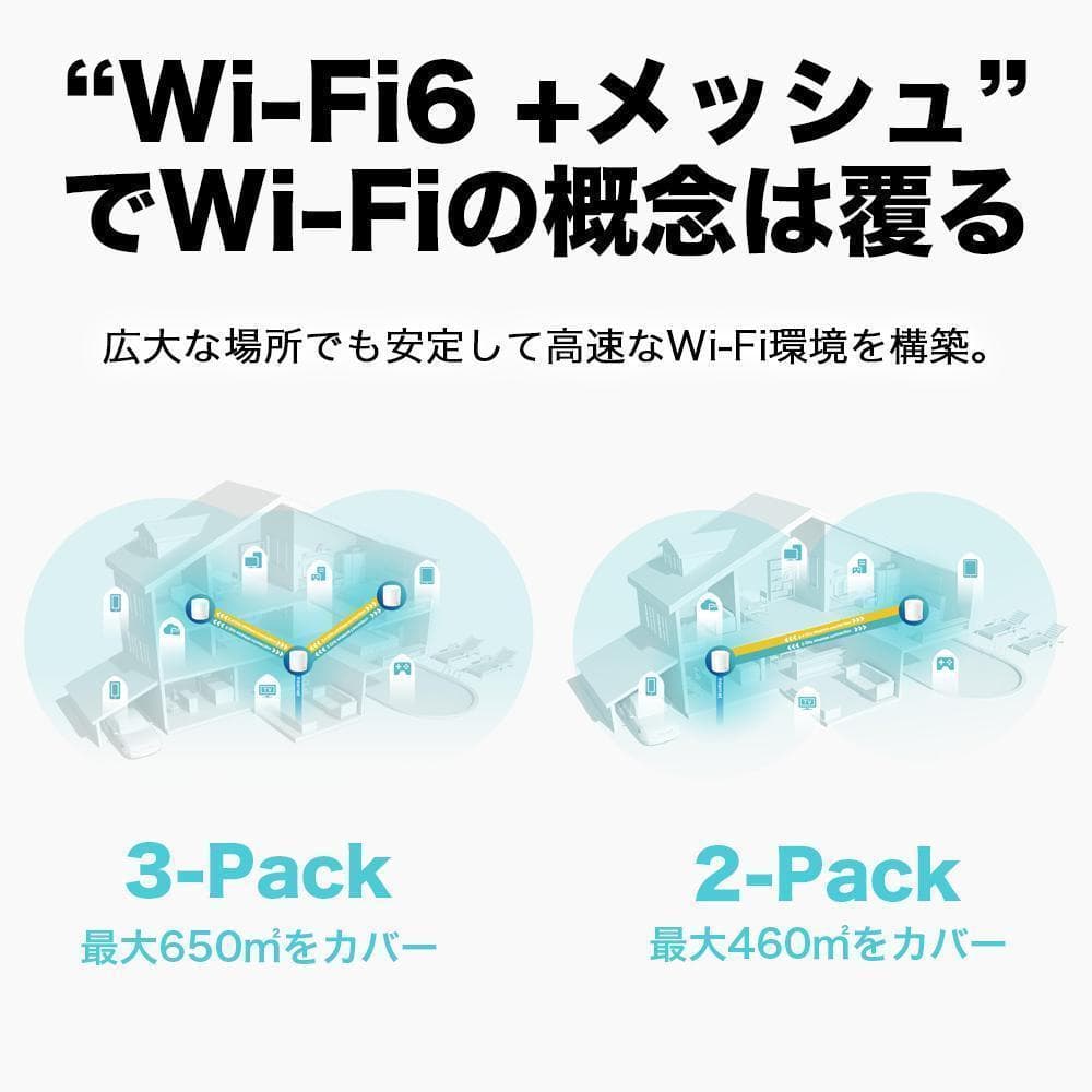 【新品】死角なし！最強無線ルーターセット！tp-link 3ユニットセット！