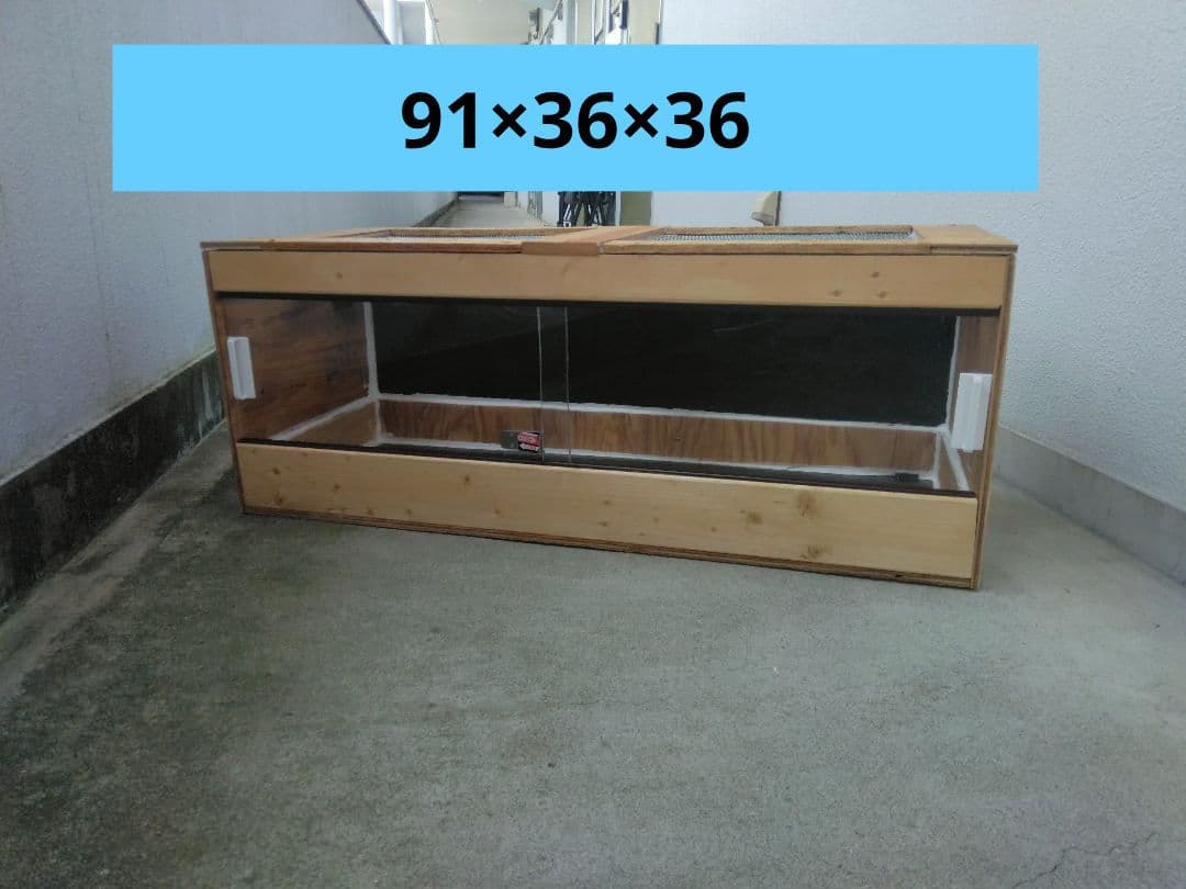 木製ケージ止まり木付き【未使用】