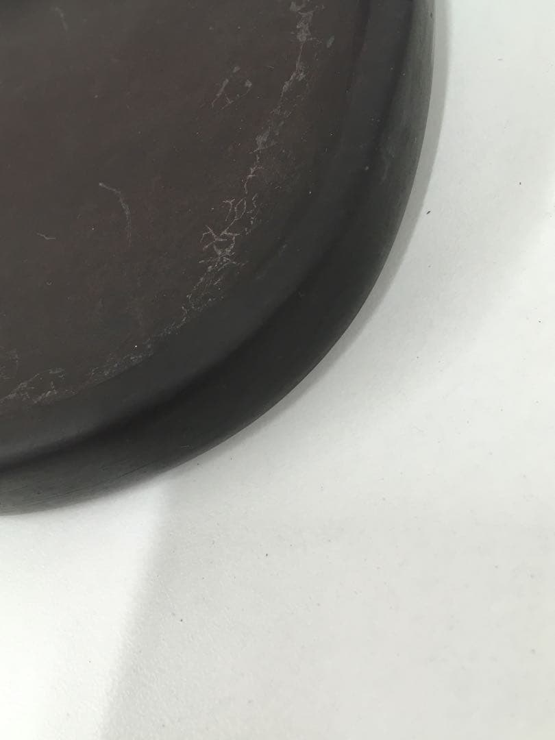 端州名硯　木製　彫刻　硯　サイズ15×11×1.6 TO.836