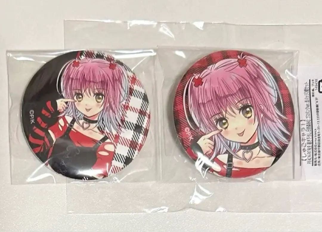 PEACH-PIT先生 描き下ろし 日奈森あむ ゴスパンクver. 缶バッジ