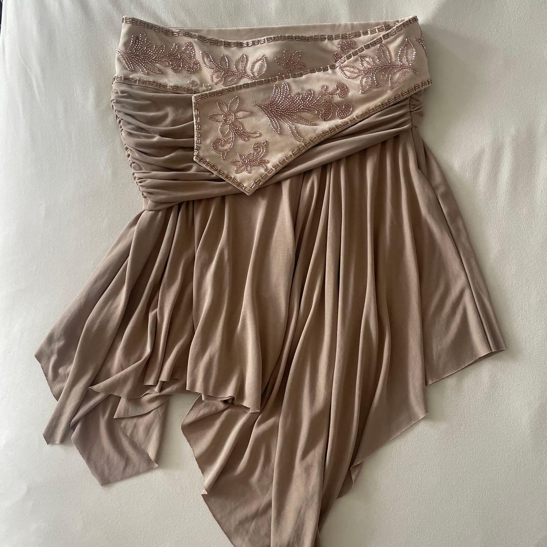 【sculptor】Beaded jersey skirt