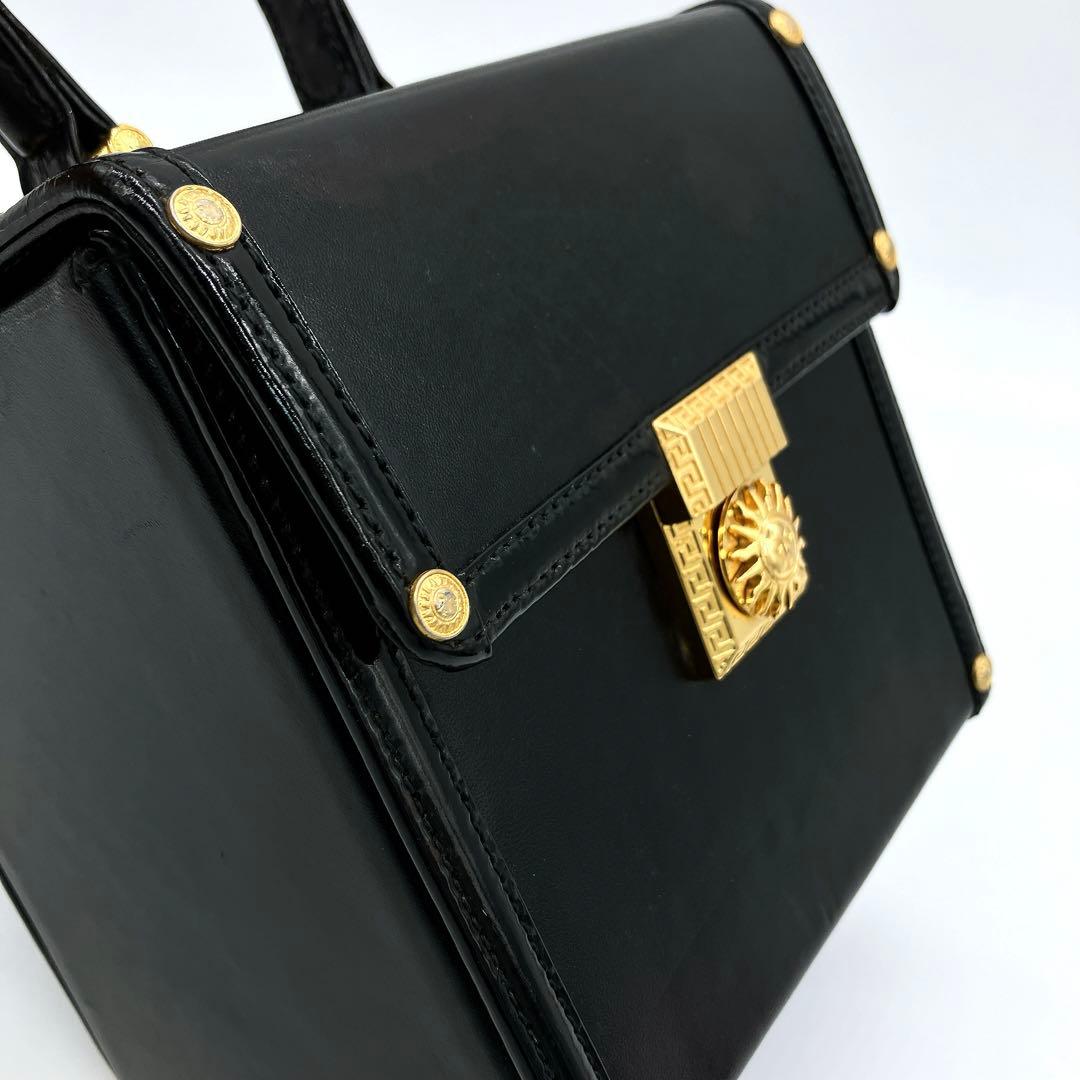 【GIANNI VERSACE】 バニティ　パーティーバッグ　ゴールド金具