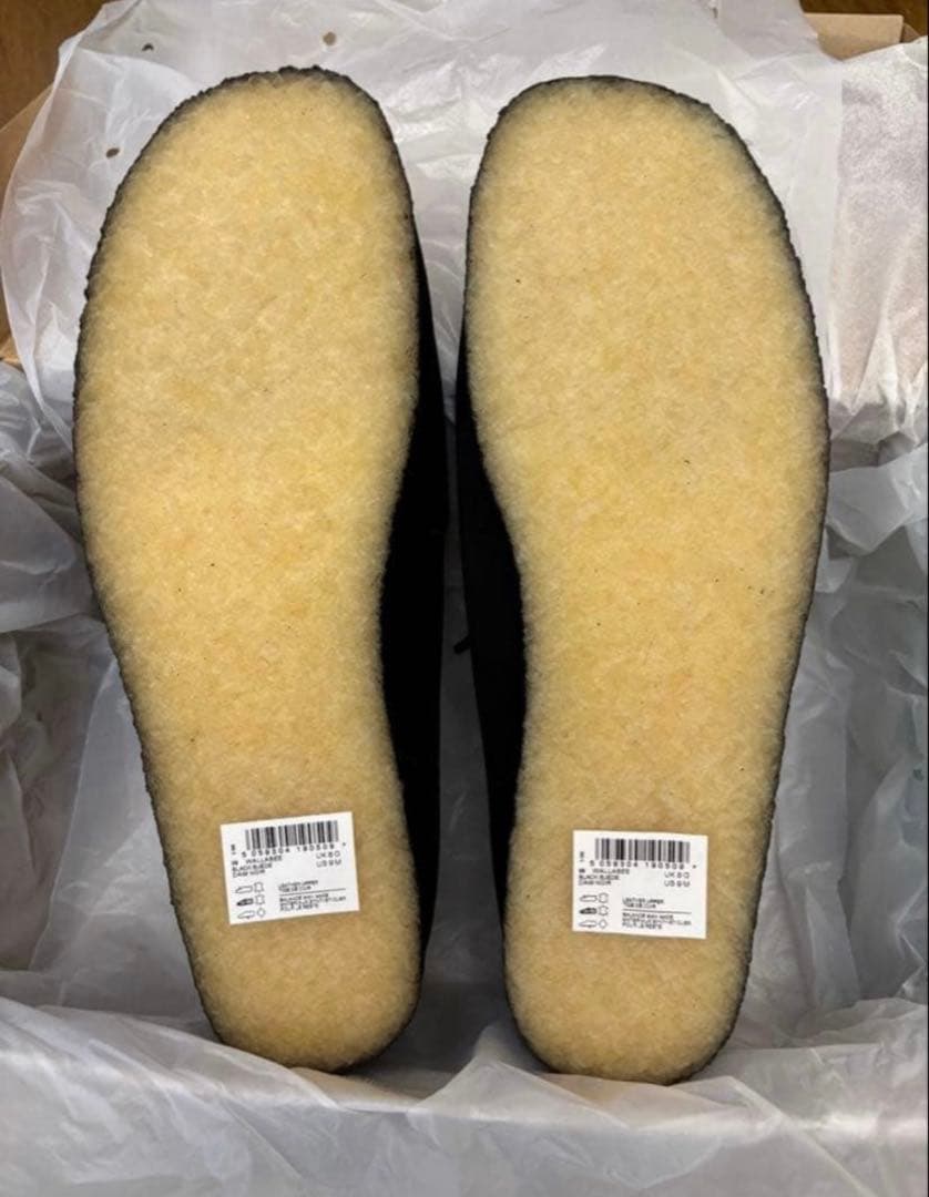 クラークス wallabee BLACK クロ26cm UK7.5