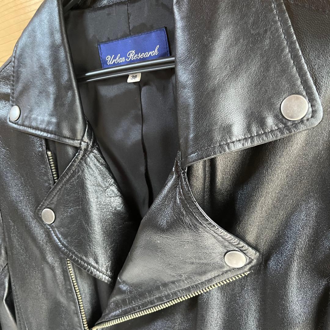 【70%OFF】URBAN RESEARCH　ライダースジャケット　ブラック
