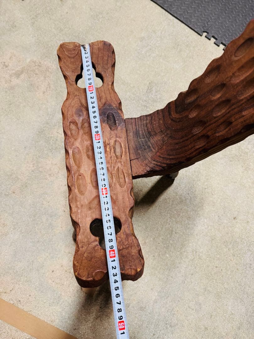 スペイン製 シェファードチェア 木彫り 木製 シェファードスツール 飾り 椅子