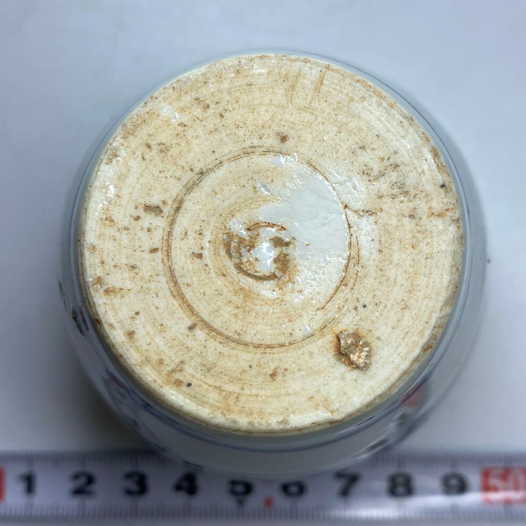 中国明時代 古染付茶入 h9.2cm 東キ8-0121☆2F トヒチ