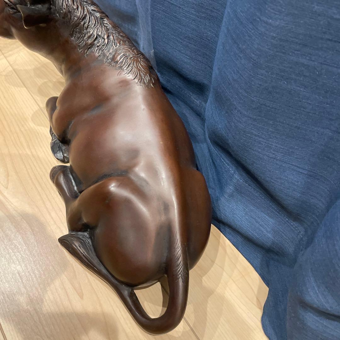 アンティーク 牛 ブロンズ像 鉄製　置物　金属工芸　工芸品　コレクション