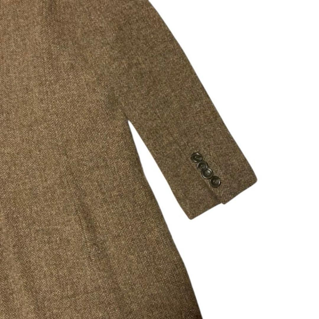 Pas de Calais パドカレ ツイード生地ヘリンボーン チェスターコート