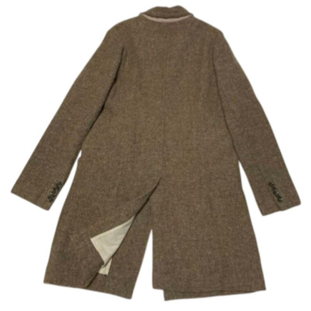 Pas de Calais パドカレ ツイード生地ヘリンボーン チェスターコート