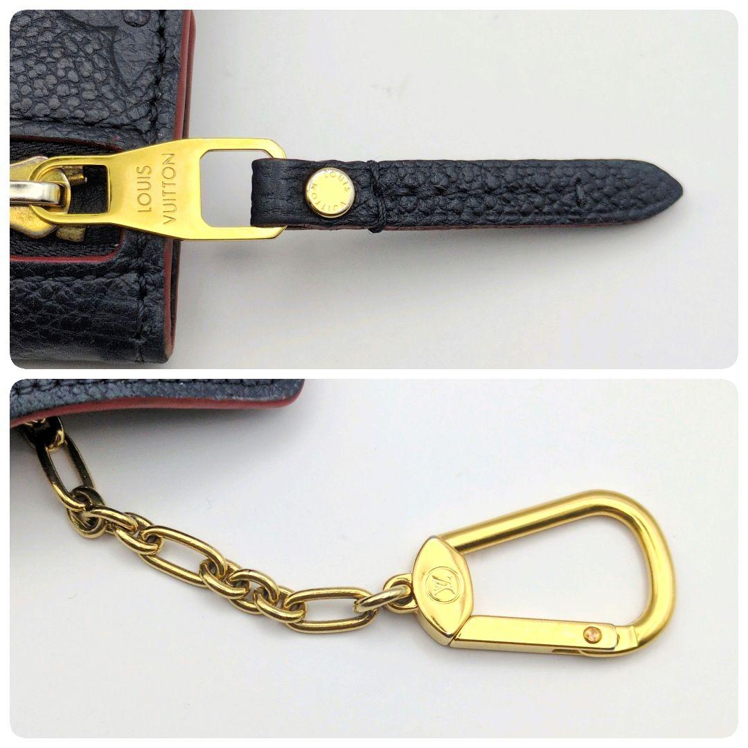 美品✨ルイヴィトン 小銭入れ アンプラント ポシェット クレ マリーヌルージュ