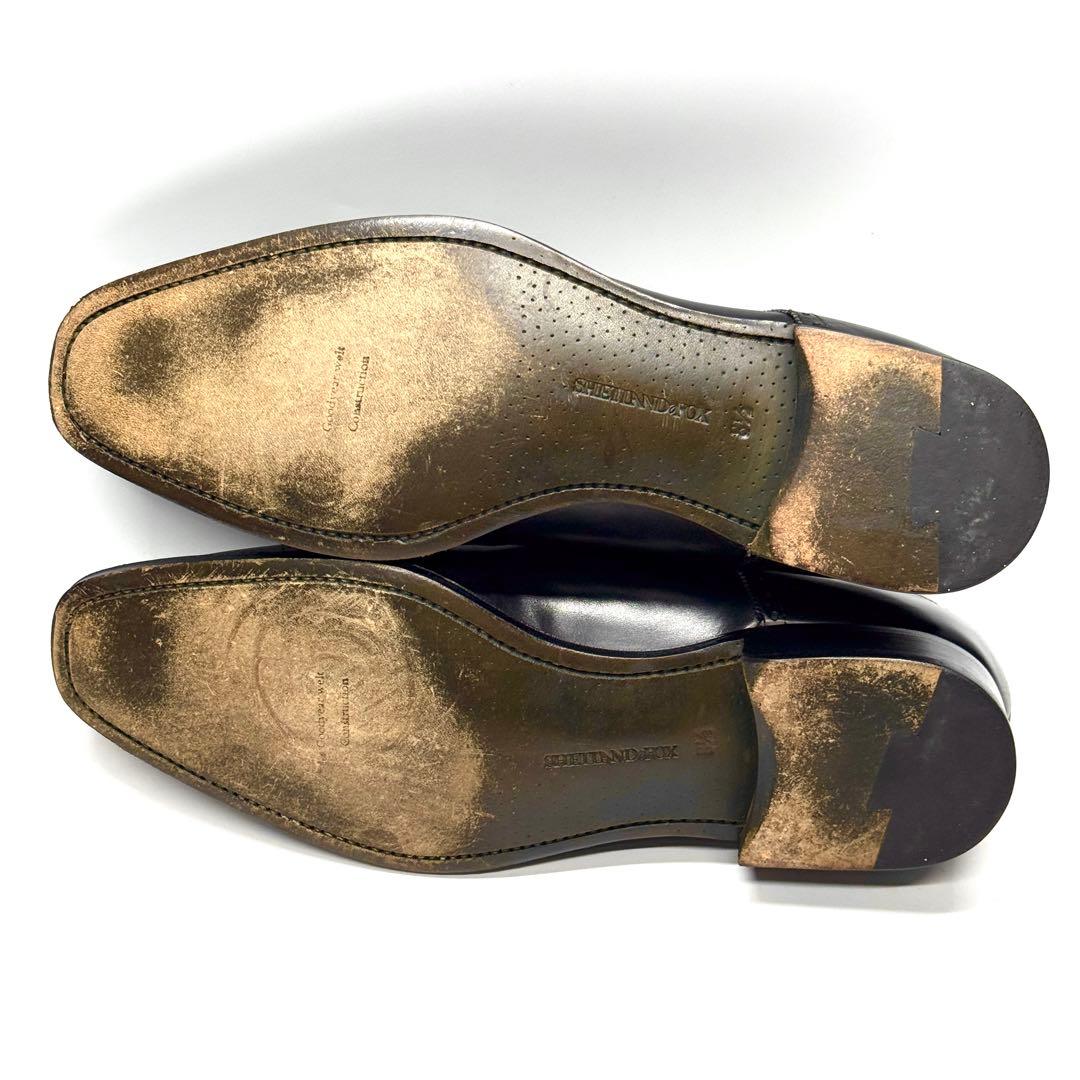 【美品】SHETLANDFOX ストレートチップ ビジネスシューズ フォーマル