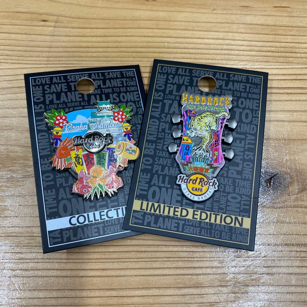 Hard Rock Cafe 大阪難波限定ピンバッジ 限定版 2個セット