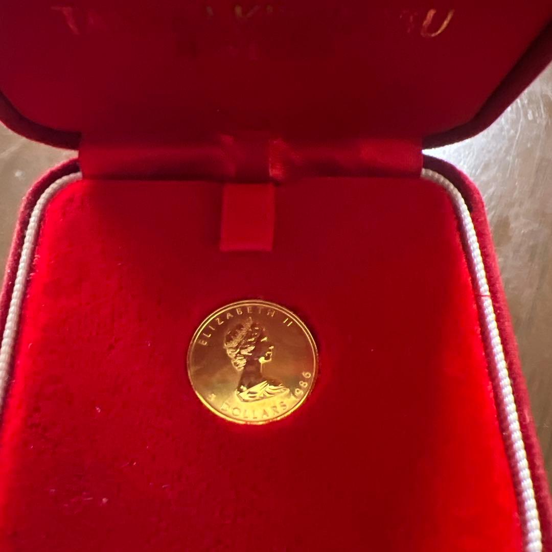 カナダ メイプルリーフ金貨 1986年