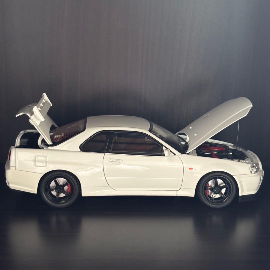 ダイキャスト　大迫力　日産　スカイライン　GT-R R34 1/18 模型