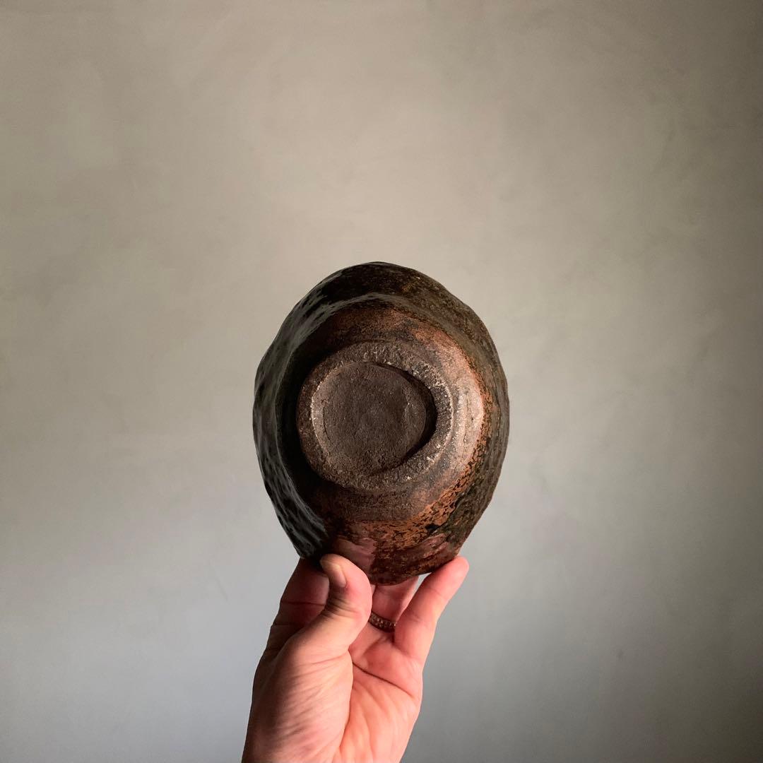 古丹波 蓮葉形 茶碗 鉢 茶道具 古美術 茶碗 古道具 アンティーク 丹波焼