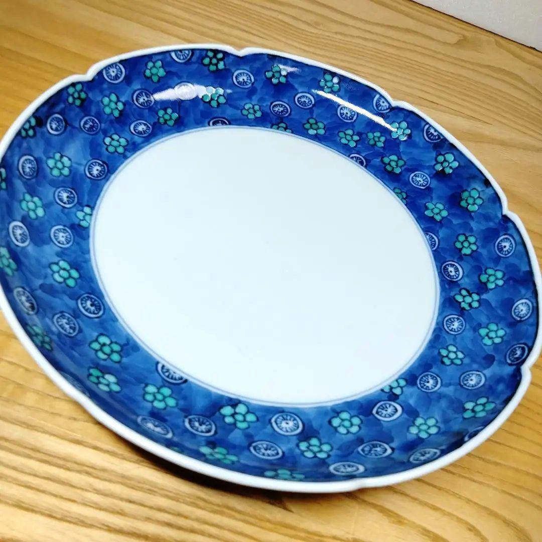 ☆ 叶松谷 清水焼 輪花皿2客