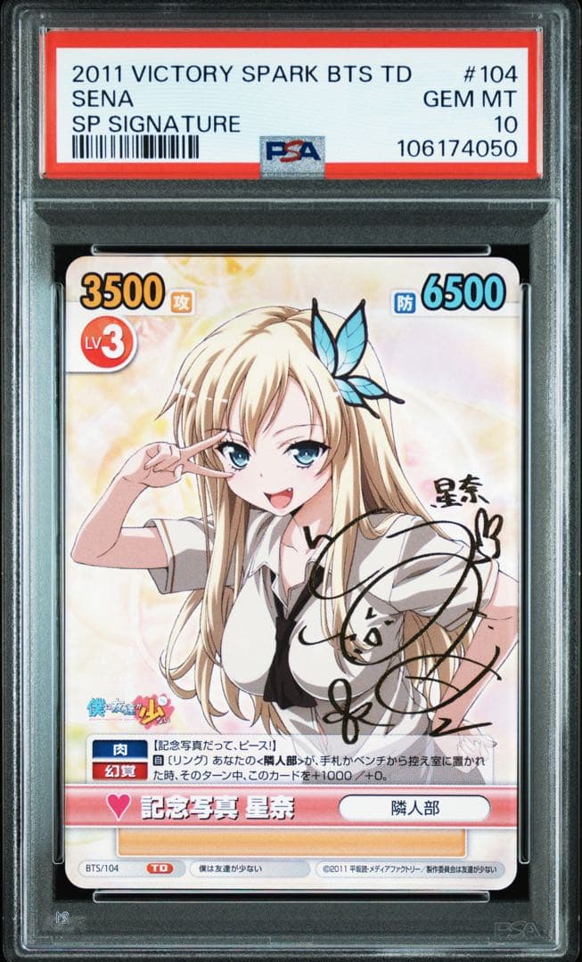 記念写真　星奈　PSA10 サイン　ヴィクトリースパーク