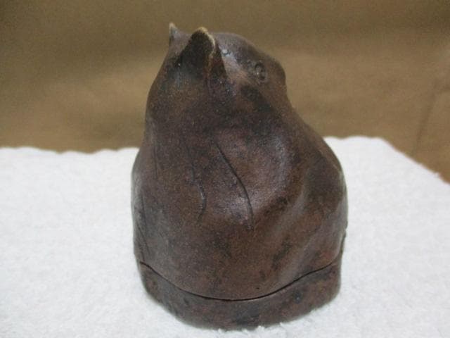 古備前　可愛い狸の香合　Q82-3