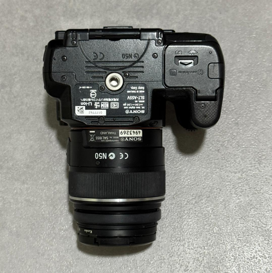 SONY α55 レンズキット ソニー SLT-A55V バッテリー２個付