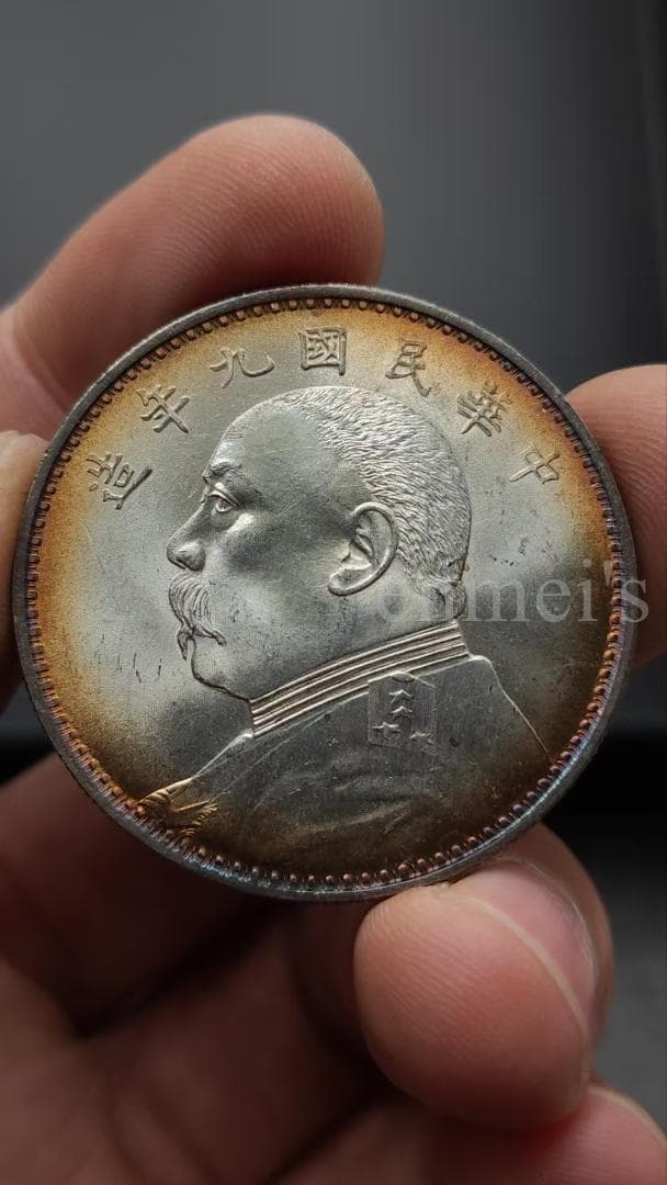 中華民国九年 袁大頭 銀貨 袁世凱 一圓 古銭・紀念幣・大型銀貨・硬貨