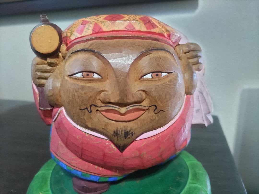木彫　彩色　大黒様