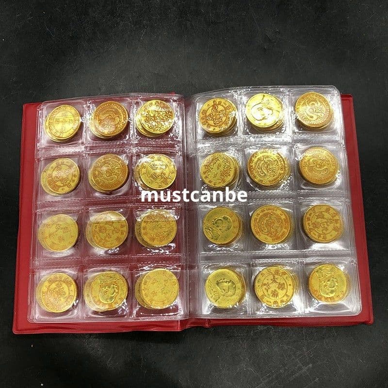 民清二角金貨大セット120枚飾り 装飾品 現代工芸品 置物