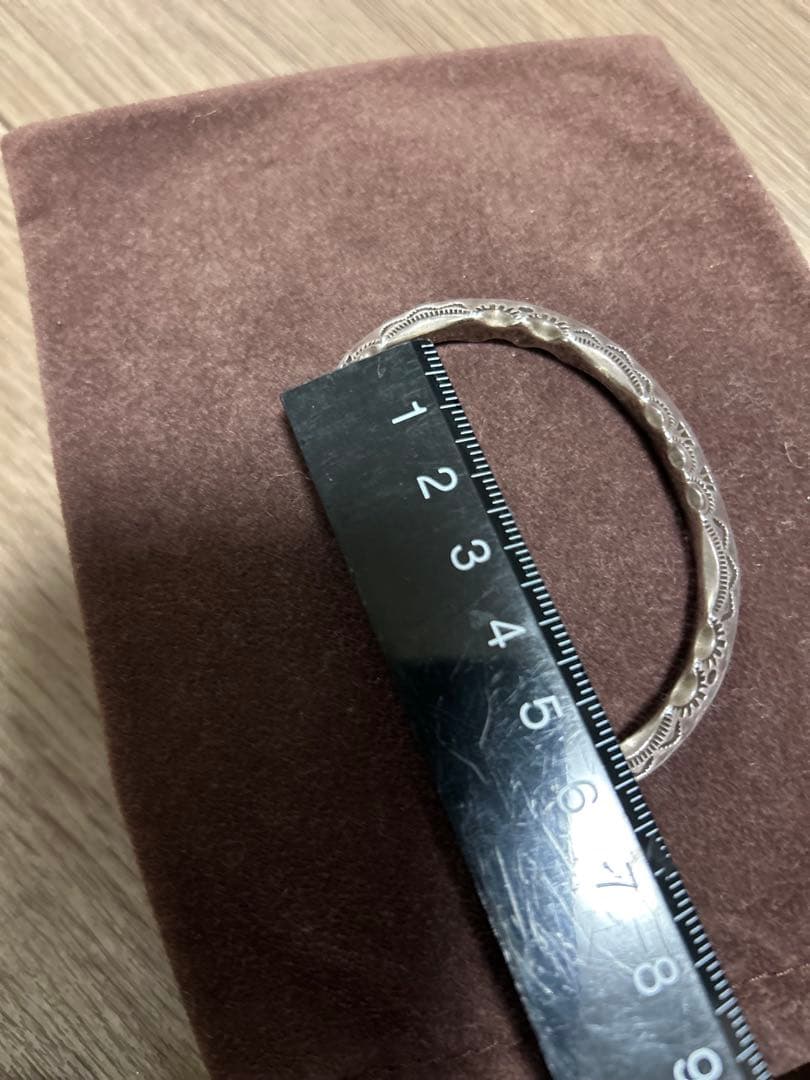 Ray Adakai バングル　ジグザグ　インディアンジュエリー　レイアダカイ