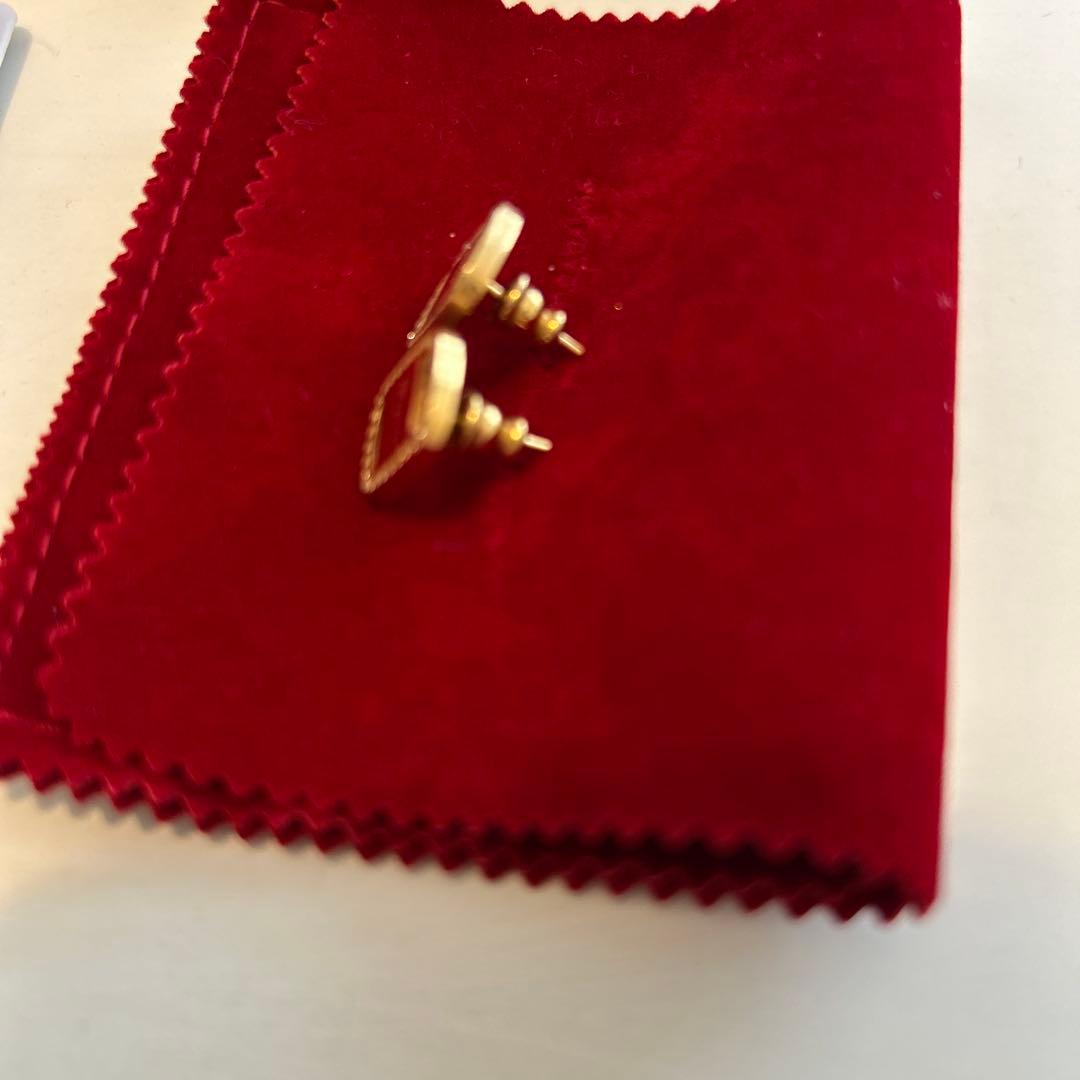 美品　フェラガモ　ピアス　ラインストーン