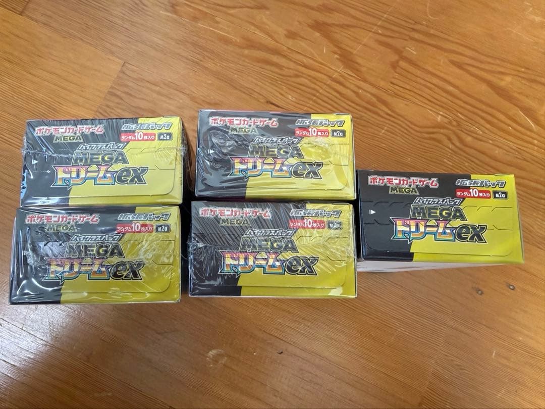 ポケモンカード　MEGAドリームex BOX シュリンクあり4箱　なし1箱