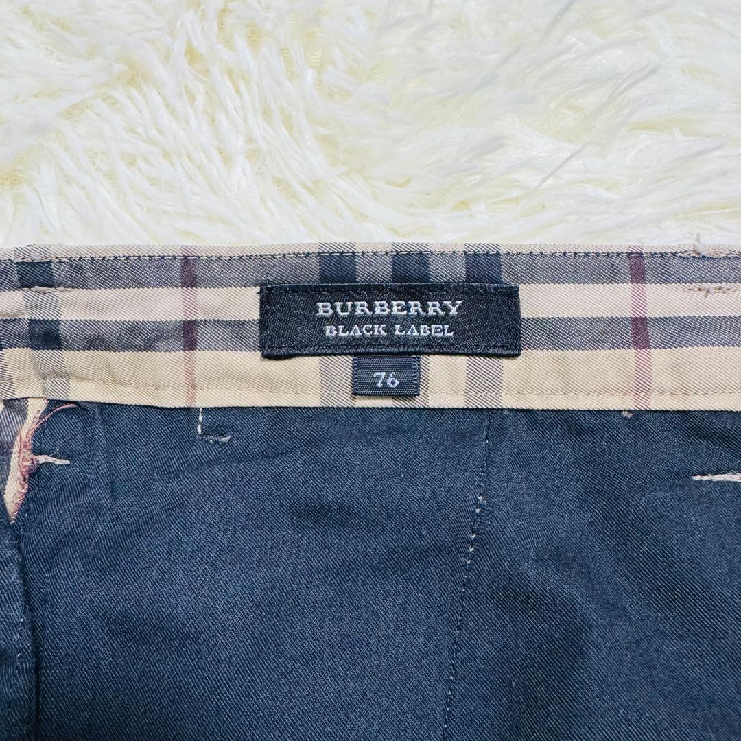 【美品】バーバリー ブラック レーベル ノバチェック柄 パンツ コットン100%