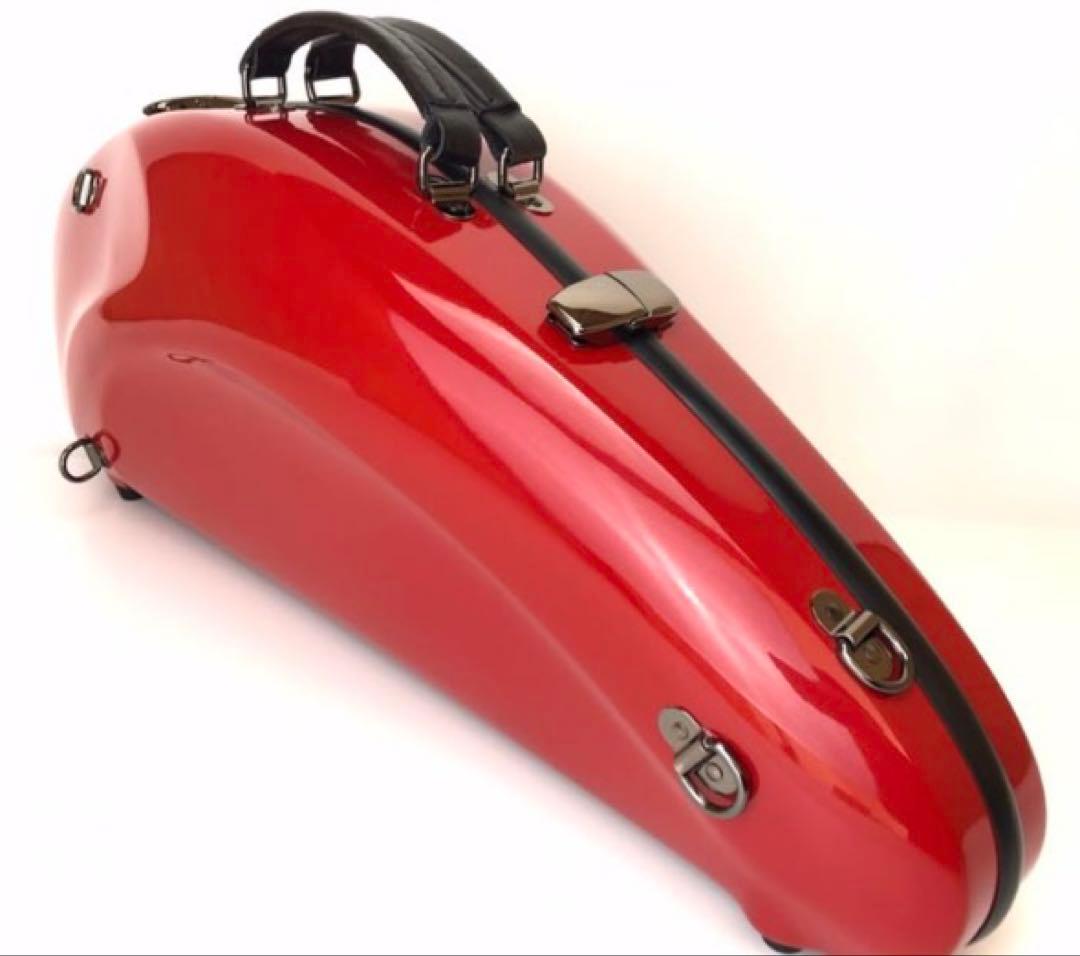 赤いアルトサックスケース ハードシェル